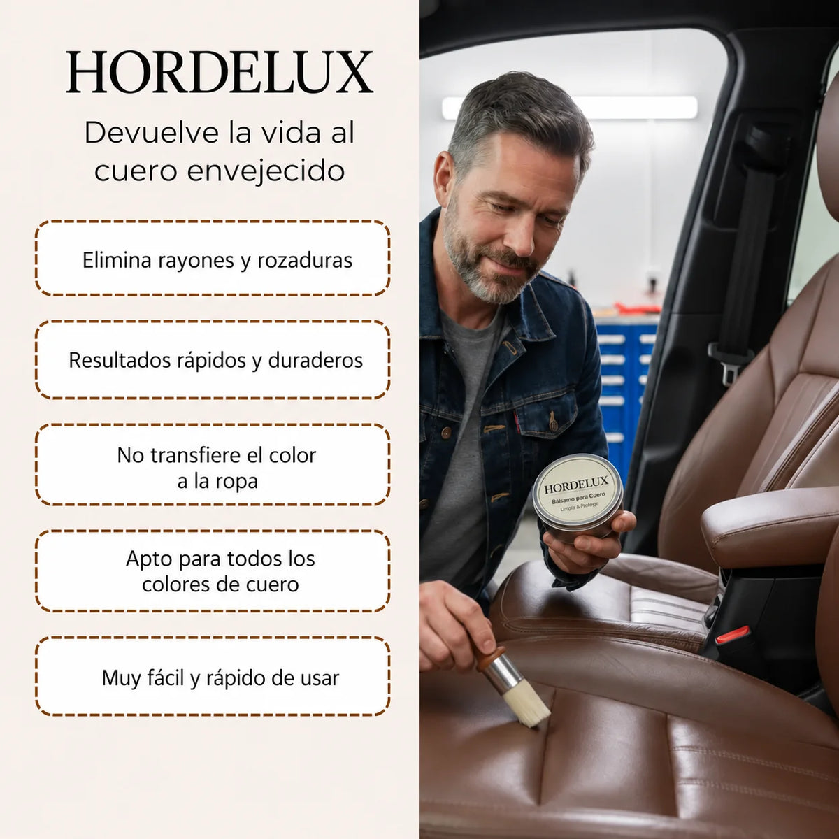 Hordelux – Restaurador de cuero para coche